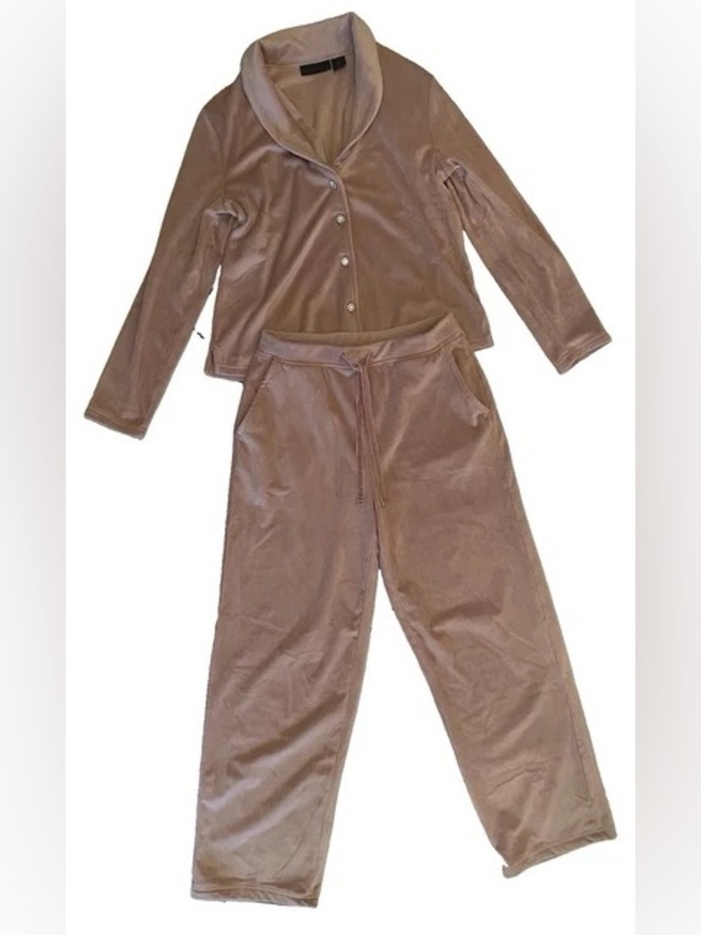 House of Harlow 1960 Velour Pajama Set -  dusty rose